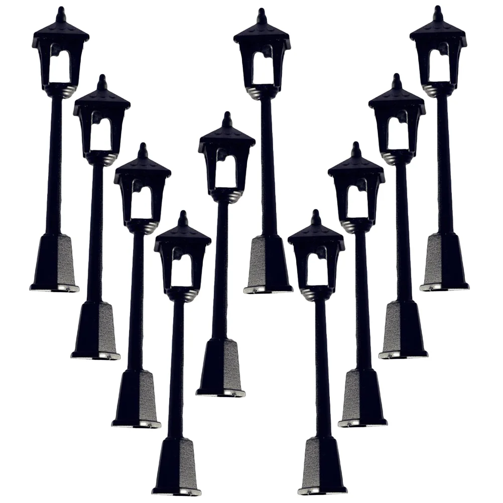 10 Pcs Street Lamp Model Ornaments Small Lamps Decor Mini House Light Rustic Large DIY Railway Plastic
10 Pcs Street Lamp Model Ornaments Small Lamps Decor Mini House Light Rustic Large DIY Railway Plastic