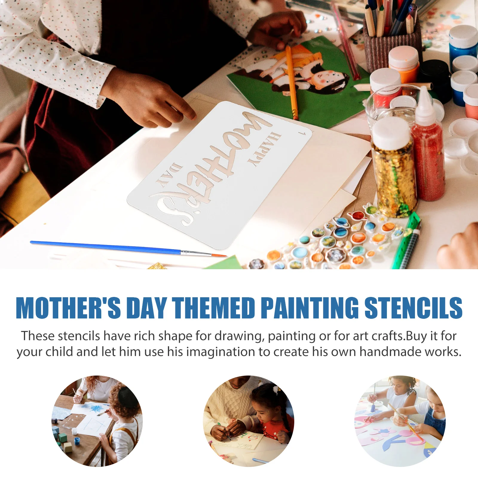 12 Pcs Painting Template Mother's Day Themed Stencil for Kids Stencils Craft DIY Tool Pet Wall Child Hollow Children
12 Pcs Painting Template Mother's Day Themed Stencil for Kids Stencils Craft DIY Tool Pet Wall Child Hollow Children