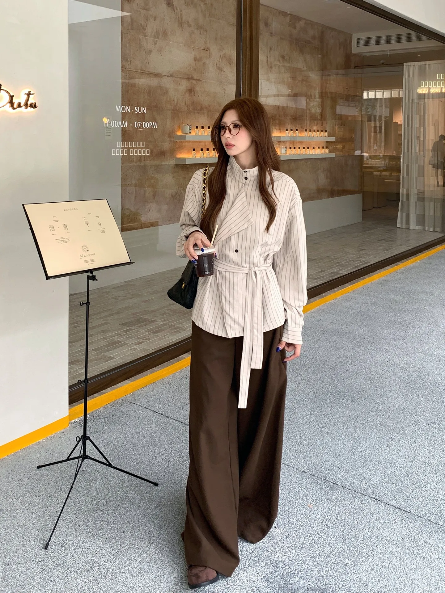 LingLai High nce Sensation Commute Loose Knot Stand Collar Women's Spring Autumn Design Sense Top irt
LingLai High nce Sensation Commute Loose Knot Stand Collar Women's Spring Autumn Design Sense Top irt