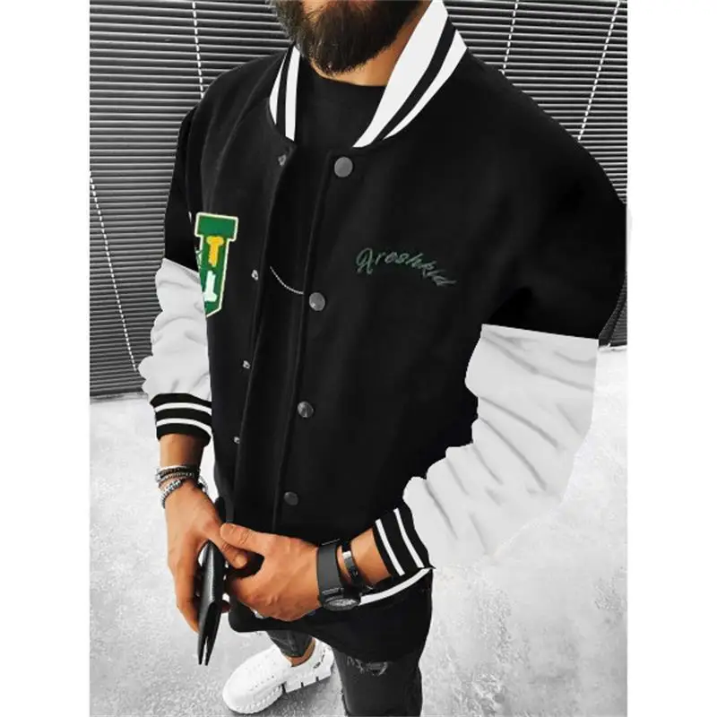Men's Jacket 2024 Spring And Autumn New Fashion Color College Style Single Breasted Casual Loose Large Size Baseball Clothes
Men's Jacket 2024 Spring And Autumn New Fashion Color College Style Single Breasted Casual Loose Large Size Baseball Clothes