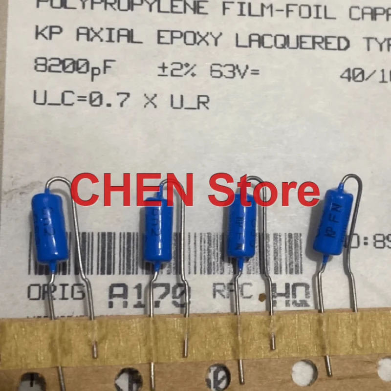 20PCS/lot original BC VISHAY KP464 8200PF 63V 2% 4X10MM PH 822 8N2 Tin film tin foil guitar axial capacitor free shipping
20PCS/lot original BC VISHAY KP464 8200PF 63V 2% 4X10MM PH 822 8N2 Tin film tin foil guitar axial capacitor free shipping
