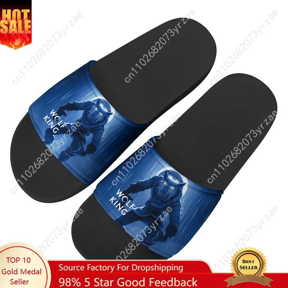 Шлепанцы Wolf King, домашние тапочки, мужские и женские подростковые семейные тапочки, модные повседневные сандалии для ванной комнаты и бассейна, обувь на заказ
Шлепанцы Wolf King, домашние тапочки, мужские и женские подростковые семейные тапочки, модные повседневные сандалии для ванной комнаты и бассейна, обувь на заказ