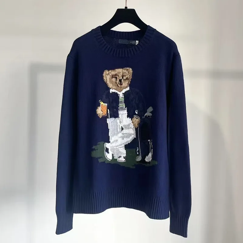 2024 New Autumn and winter RL Bear Embroidered crew neck sweater women's casual
2024 New Autumn and winter RL Bear Embroidered crew neck sweater women's casual