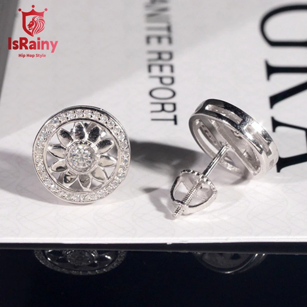 IsRainy Hip Hop Rock VVS1 D Real GRA Moissanite Stud Earrings 925 Sterling Silver Screw Ear Stud Fine Jewelry Diamonds Pass Test
IsRainy Hip Hop Rock VVS1 D Real GRA Moissanite Stud Earrings 925 Sterling Silver Screw Ear Stud Fine Jewelry Diamonds Pass Test