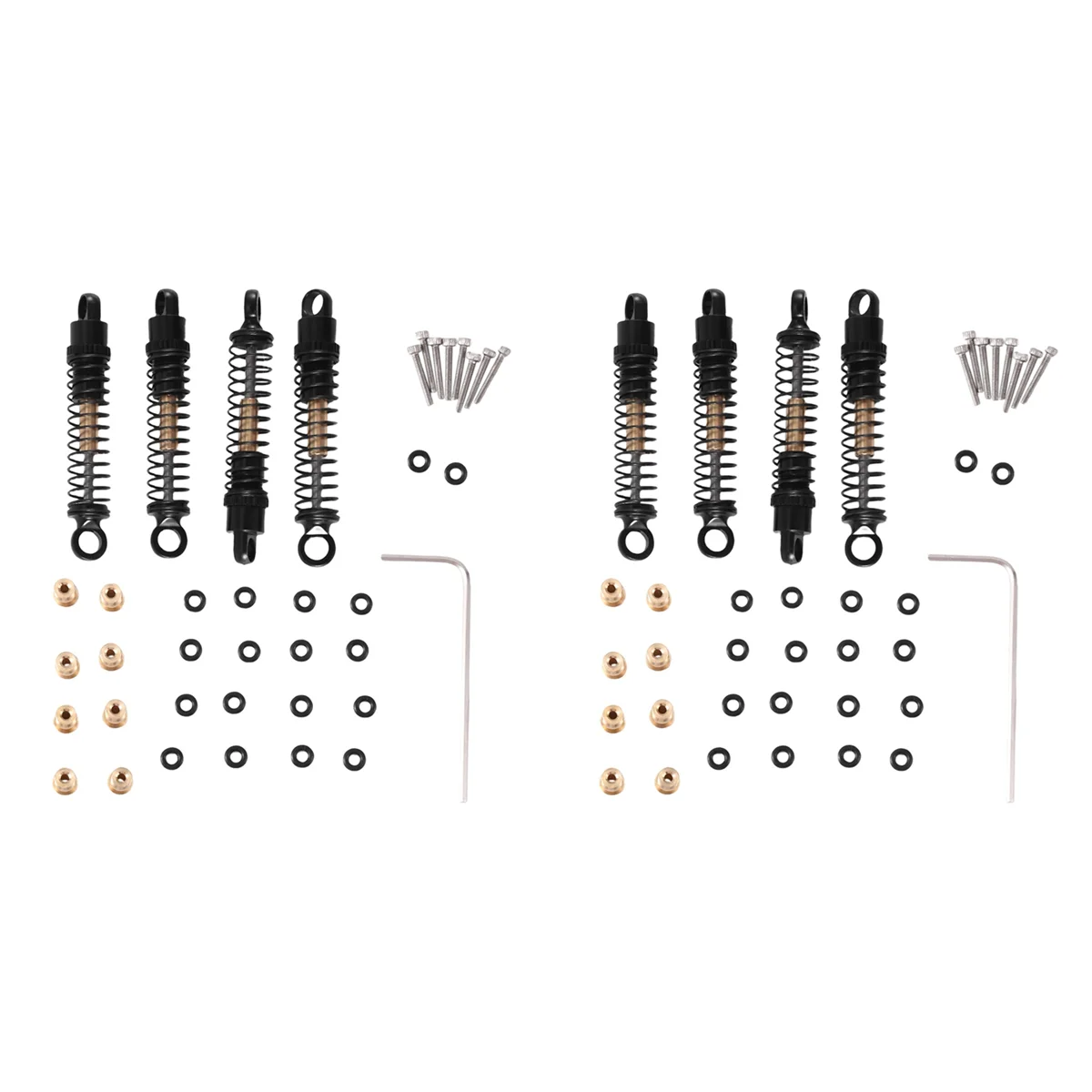 New 8Pcs 40Mm Metal Oil Damper for Axial SCX24 C10 JLU 1/24 RC Crawler Car Upgrades,Black
New 8Pcs 40Mm Metal Oil Damper for Axial SCX24 C10 JLU 1/24 RC Crawler Car Upgrades,Black