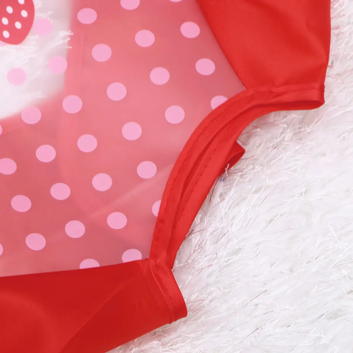Sleeved Baby Bib Waterproof Toddler Bib Red Strawberry Elastic Cuffs Back Tie Closure Easy Clean Washable Stain Resistant Smock
Sleeved Baby Bib Waterproof Toddler Bib Red Strawberry Elastic Cuffs Back Tie Closure Easy Clean Washable Stain Resistant Smock