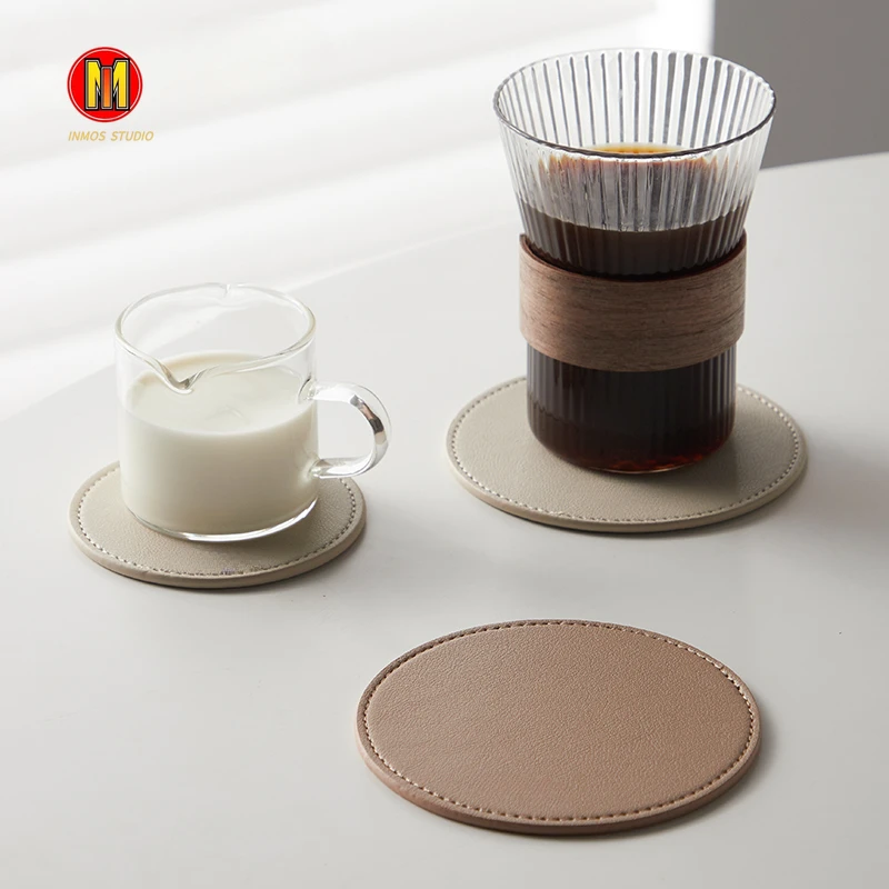Inmos Customized Leather Coasters for Home Decor, Round Cup Pads, Tea and Water Cups, Coffee Mats, Dish Drying, Nordic
Inmos Customized Leather Coasters for Home Decor, Round Cup Pads, Tea and Water Cups, Coffee Mats, Dish Drying, Nordic