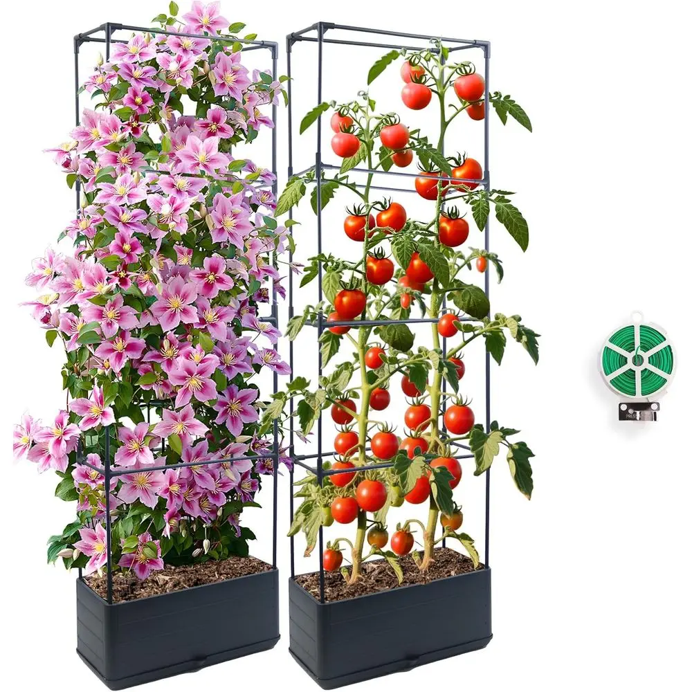 Raised Garden Bed Planter Box with Trellis, 55.2 Self-Watering Tomato Planter for Climbing Vegetables, Suitable for Indoor and O
Raised Garden Bed Planter Box with Trellis, 55.2 Self-Watering Tomato Planter for Climbing Vegetables, Suitable for Indoor and O