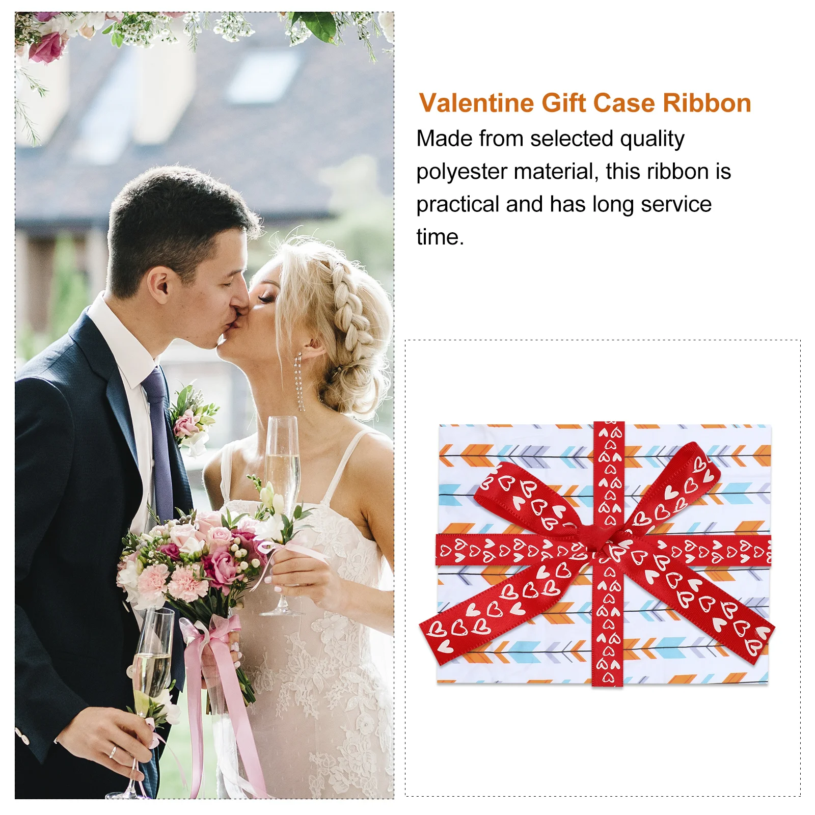 5 Rolls Polyester Heart Design Ribbon for Gift Box Wine Bottle Decoration Wedding Party Favor Decor Wrapping Tape
5 Rolls Polyester Heart Design Ribbon for Gift Box Wine Bottle Decoration Wedding Party Favor Decor Wrapping Tape