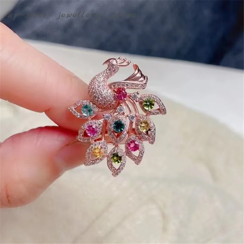 New fashion all-match 925 silver inlaid tourmaline ring & pendant dual-use models, candy color matching, can be customized
New fashion all-match 925 silver inlaid tourmaline ring & pendant dual-use models, candy color matching, can be customized