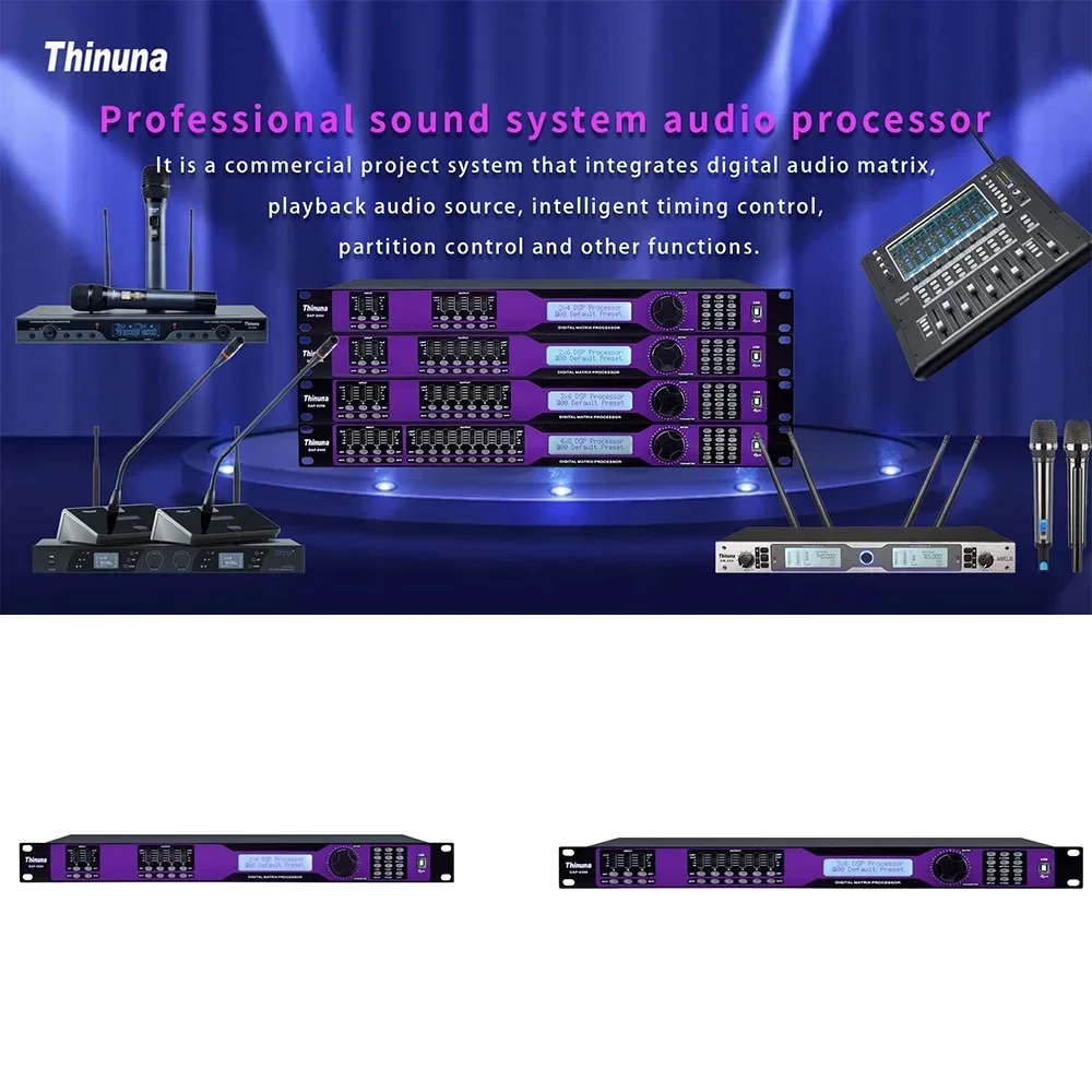 2025/Thinuna DAP-0408 4 input 8 output 32-bit versatile DSP Processor digital Speaker Management Systemr audio processor
2025/Thinuna DAP-0408 4 input 8 output 32-bit versatile DSP Processor digital Speaker Management Systemr audio processor