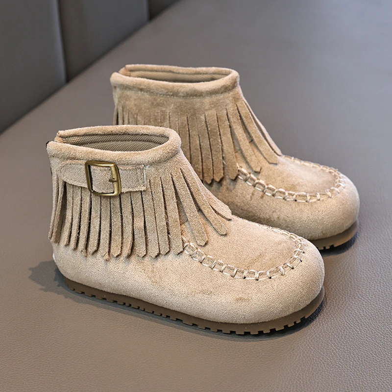 Fashion Children Boots Girls Tassel Short Booties Faux Suede Boots Princess Girls Boots Autumn Winter Kids Flats Shoes for Girls
Fashion Children Boots Girls Tassel Short Booties Faux Suede Boots Princess Girls Boots Autumn Winter Kids Flats Shoes for Girls