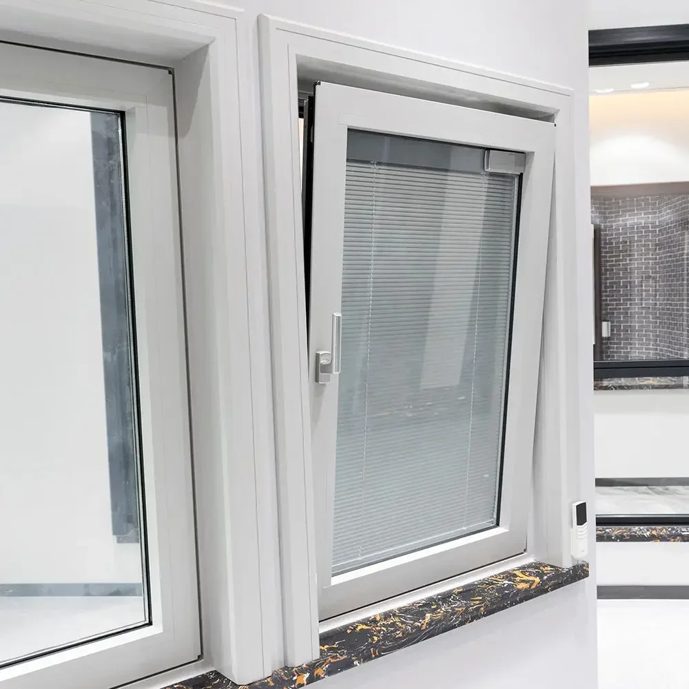 -Smart Automatic Double Tempered Glass Aluminum Tilt And Turn Window With Adjustable Louvers
-Smart Automatic Double Tempered Glass Aluminum Tilt And Turn Window With Adjustable Louvers