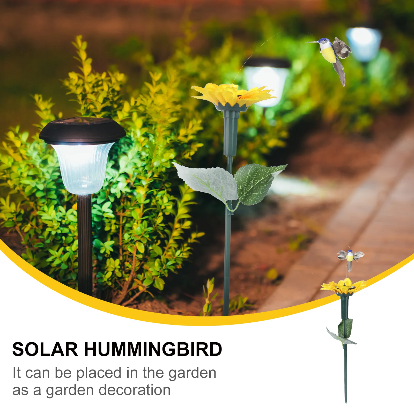 Solar Powered Sunflower Flying Hummingbird Realistic Simulation Eco-Friendly Fluttering Decoration Flying Hummingbird
Solar Powered Sunflower Flying Hummingbird Realistic Simulation Eco-Friendly Fluttering Decoration Flying Hummingbird