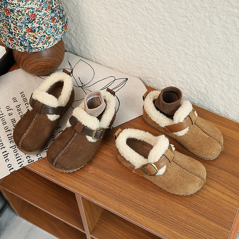 Autumn Winter Plush Kids Ankle Boots Baby Boys Girls Boots Oxford Suede Children Casual Shoes Outdoor Anti-slip Infant Shoes
Autumn Winter Plush Kids Ankle Boots Baby Boys Girls Boots Oxford Suede Children Casual Shoes Outdoor Anti-slip Infant Shoes