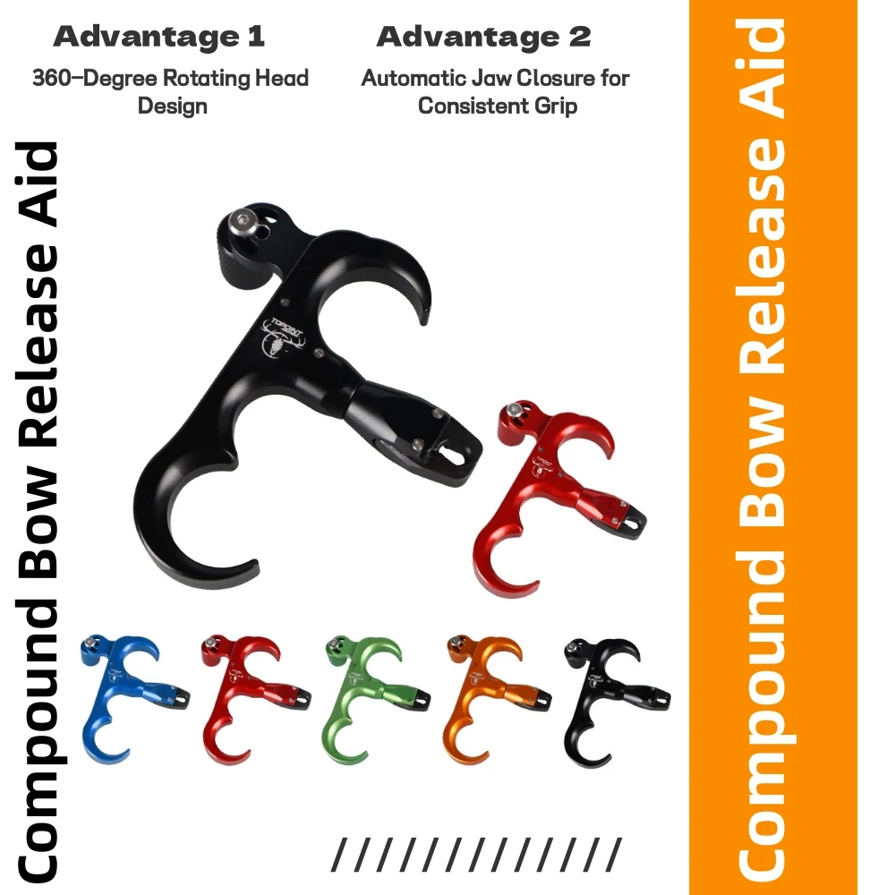 Archery 3 Fingers Release Aid 360° Rotating Head For Compound Bow Hunting LH RH Grip Caliper Jaws Auto Close Target Tool
Archery 3 Fingers Release Aid 360° Rotating Head For Compound Bow Hunting LH RH Grip Caliper Jaws Auto Close Target Tool