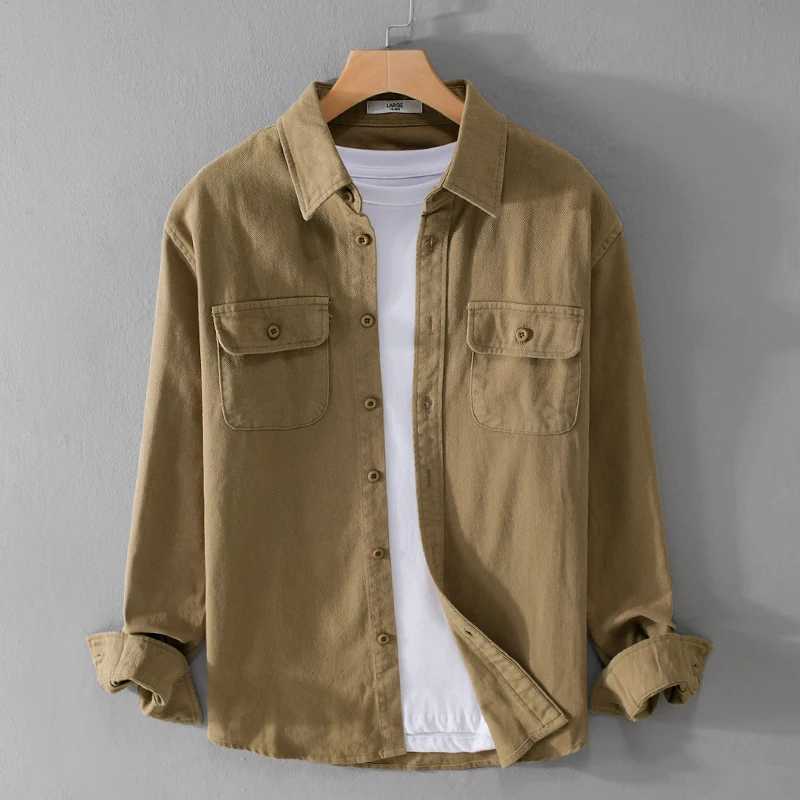 New Designer Long Sleeved Thick Pure Cotton Brand Shirts For Men Fashion Comfortable Quality Tops Clothing Plus Size Camisa
New Designer Long Sleeved Thick Pure Cotton Brand Shirts For Men Fashion Comfortable Quality Tops Clothing Plus Size Camisa