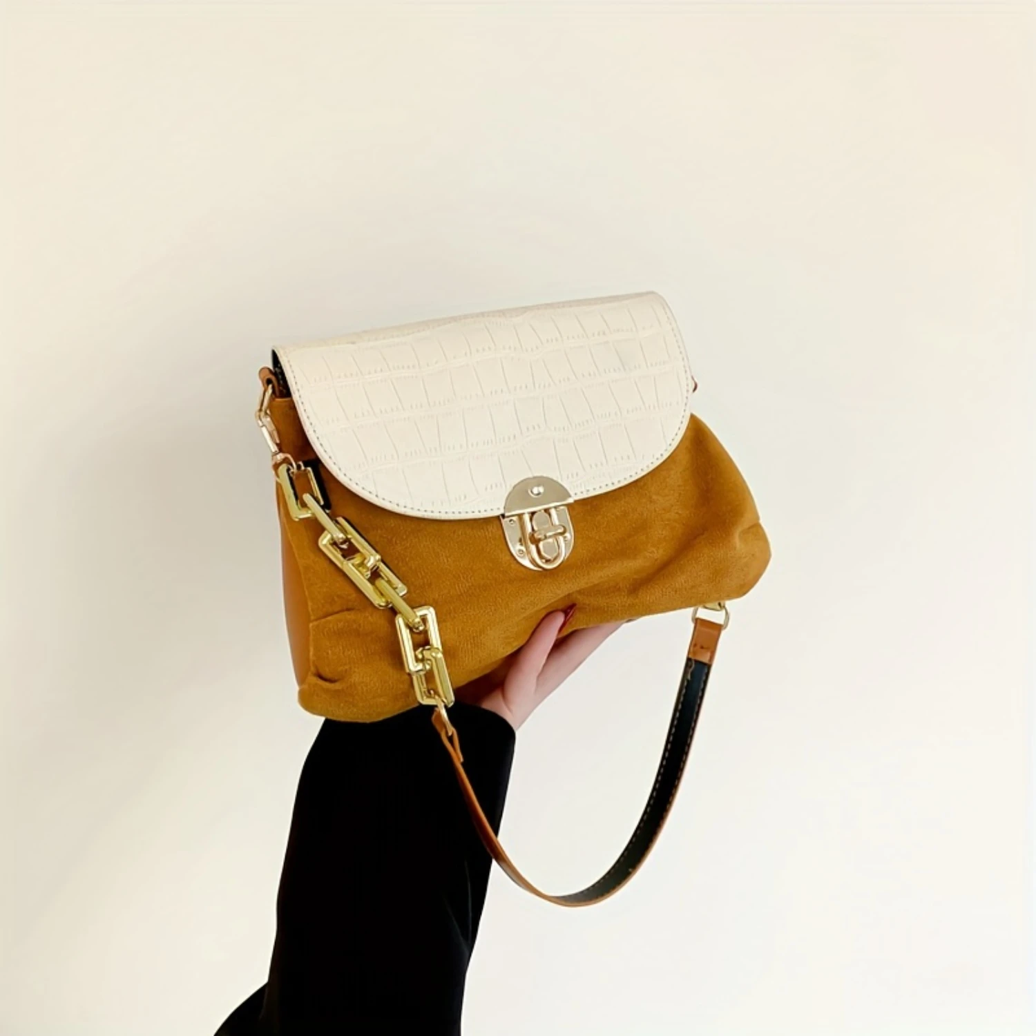 Fashion Crossbody Bag, Korean Style Trendy Shoulder Purse, Vintage Colorblock Square Satchel Bag Makeup travel bag Travel pouch
Fashion Crossbody Bag, Korean Style Trendy Shoulder Purse, Vintage Colorblock Square Satchel Bag Makeup travel bag Travel pouch