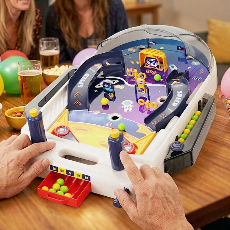 Children's Space Pinball Shooting Machine Table Game Interactive Family Education Puzzle Toy for Adult Party Kid Birthday Gifts
Children's Space Pinball Shooting Machine Table Game Interactive Family Education Puzzle Toy for Adult Party Kid Birthday Gifts