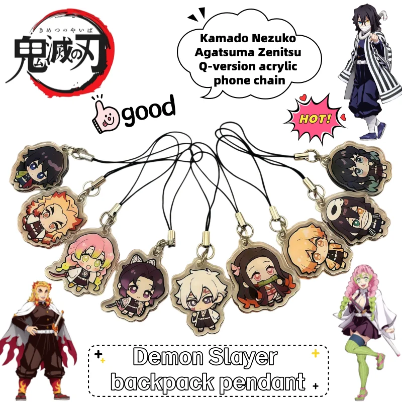 New Demon Slayer Kamado Nezuko Agatsuma Zenitsu Cartoon Q-Version Acrylic Mobile Chain Creative Cute High-Value Backpack Pendant
New Demon Slayer Kamado Nezuko Agatsuma Zenitsu Cartoon Q-Version Acrylic Mobile Chain Creative Cute High-Value Backpack Pendant