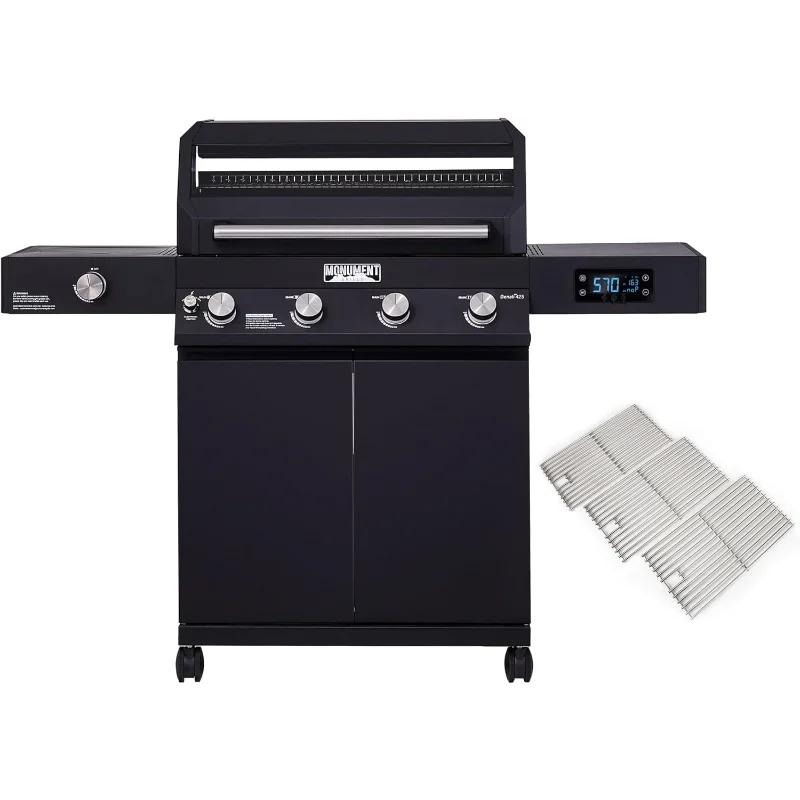 Monument Grills 4-Burner Liquid Propane Gas Smart bbq Grill Denali 425 with Cooking Grids(2 Items)
Monument Grills 4-Burner Liquid Propane Gas Smart bbq Grill Denali 425 with Cooking Grids(2 Items)