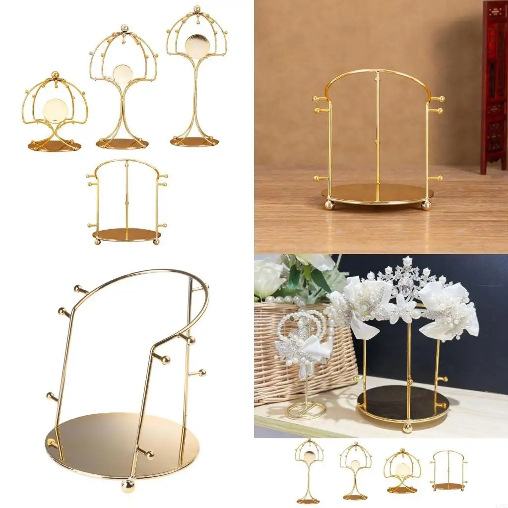 Золотая металлическая подставка для короны принцессы, органайзер для хранения повязок на голову с кристаллами
Золотая металлическая подставка для короны принцессы, органайзер для хранения повязок на голову с кристаллами