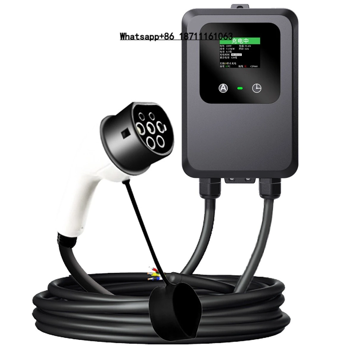 Intelligent Dual Control Portable EV Charger - Compatible with European, British, and Australian Standards, 32A Fast Charging
Intelligent Dual Control Portable EV Charger - Compatible with European, British, and Australian Standards, 32A Fast Charging