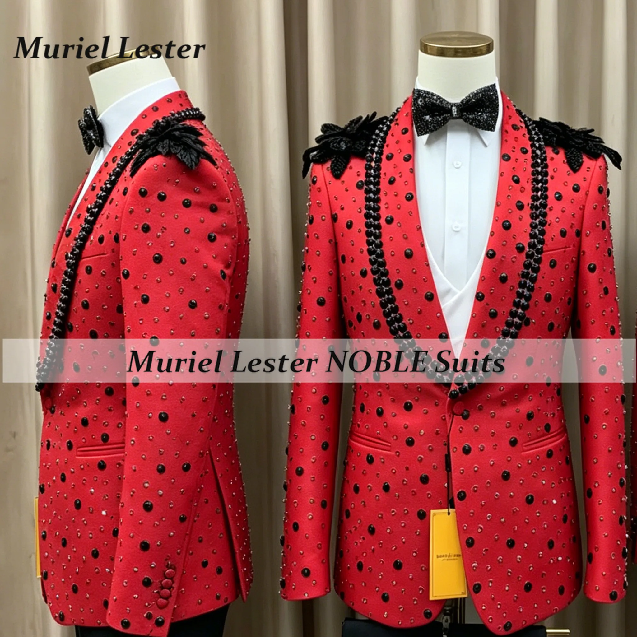 Luxury Rhinestone Beaded Suits Men For Wedding Slim Fit Single Breasted Prom Blazer Customized Man Banquet Tuxedos Groom Outfits
Luxury Rhinestone Beaded Suits Men For Wedding Slim Fit Single Breasted Prom Blazer Customized Man Banquet Tuxedos Groom Outfits