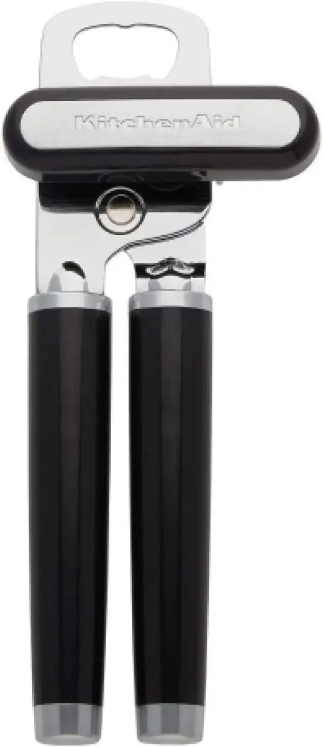 Classic Multifunction Can Opener and Bottle Opener Easy To Use, Razor Sharp Stainless Steel Cutting Wheel, Soft Ergonomic Handles, Black
Classic Multifunction Can Opener and Bottle Opener Easy To Use, Razor Sharp Stainless Steel Cutting Wheel, Soft Ergonomic Handles, Black