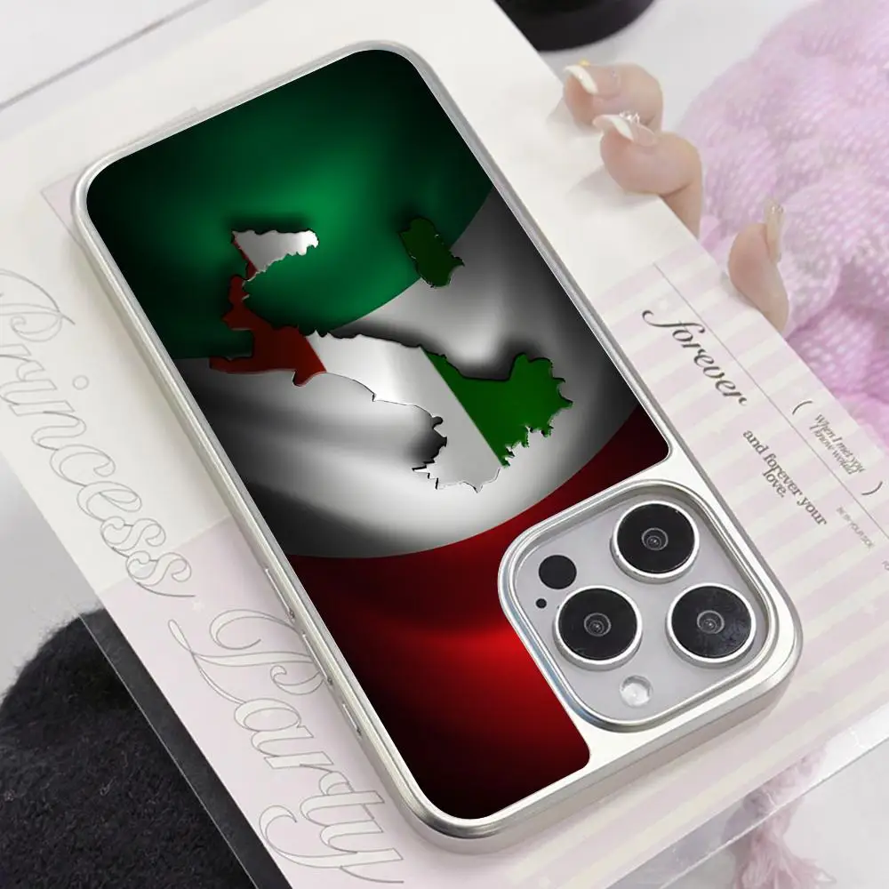 Italy Flag Phone Case for iPhone 17 16 15 14 13 12 11 Air Pro Max Plus Electroplated Silver Cover
Italy Flag Phone Case for iPhone 17 16 15 14 13 12 11 Air Pro Max Plus Electroplated Silver Cover