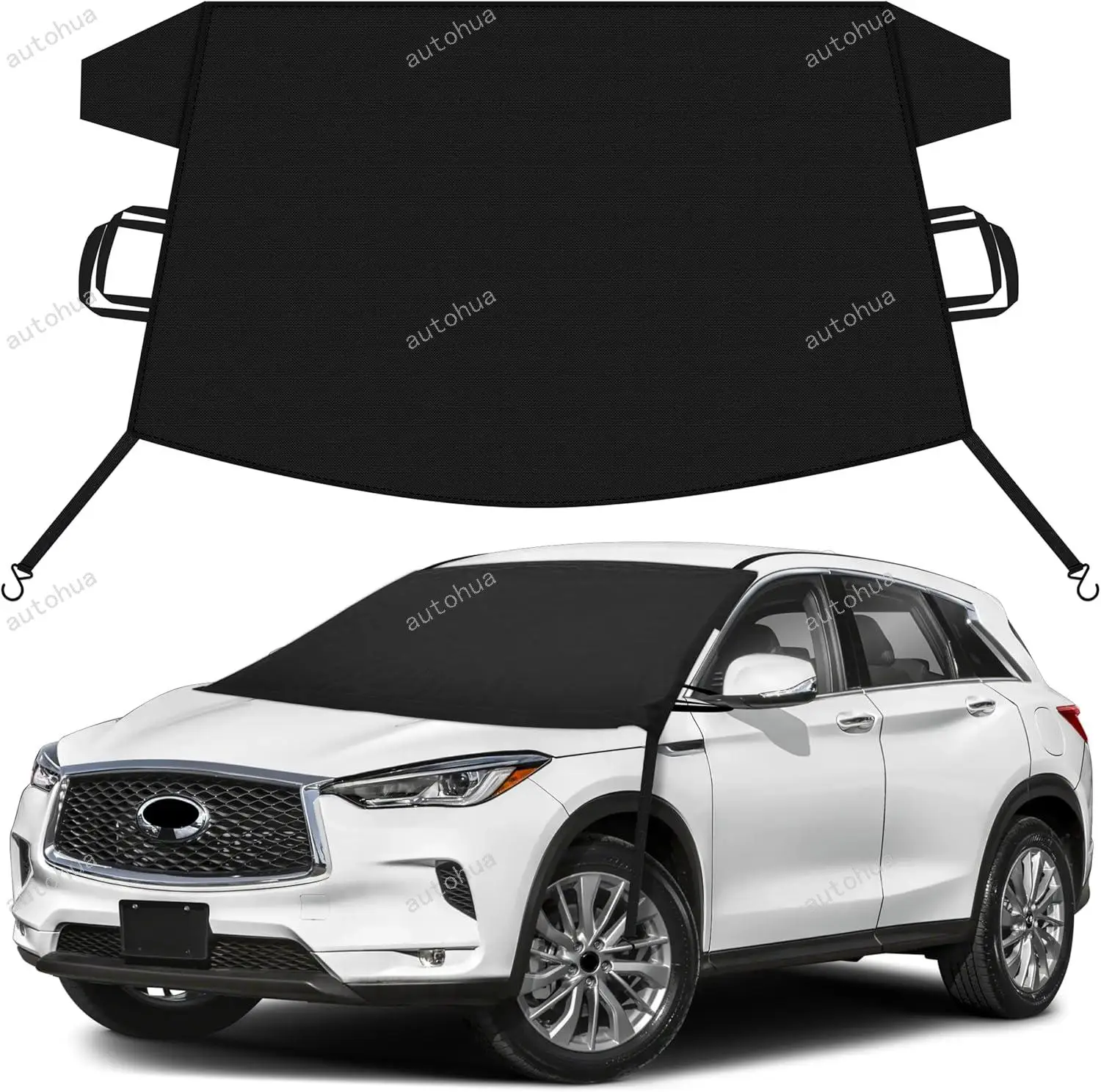 Автомобильный снежный чехол для Infiniti QX50, чехол на лобовое стекло для ледяного снега, сверхмощный автомобильный чехол Оксфорд 600D, водонепроницаемый и противоскользящий,
Автомобильный снежный чехол для Infiniti QX50, чехол на лобовое стекло для ледяного снега, сверхмощный автомобильный чехол Оксфорд 600D, водонепроницаемый и противоскользящий,