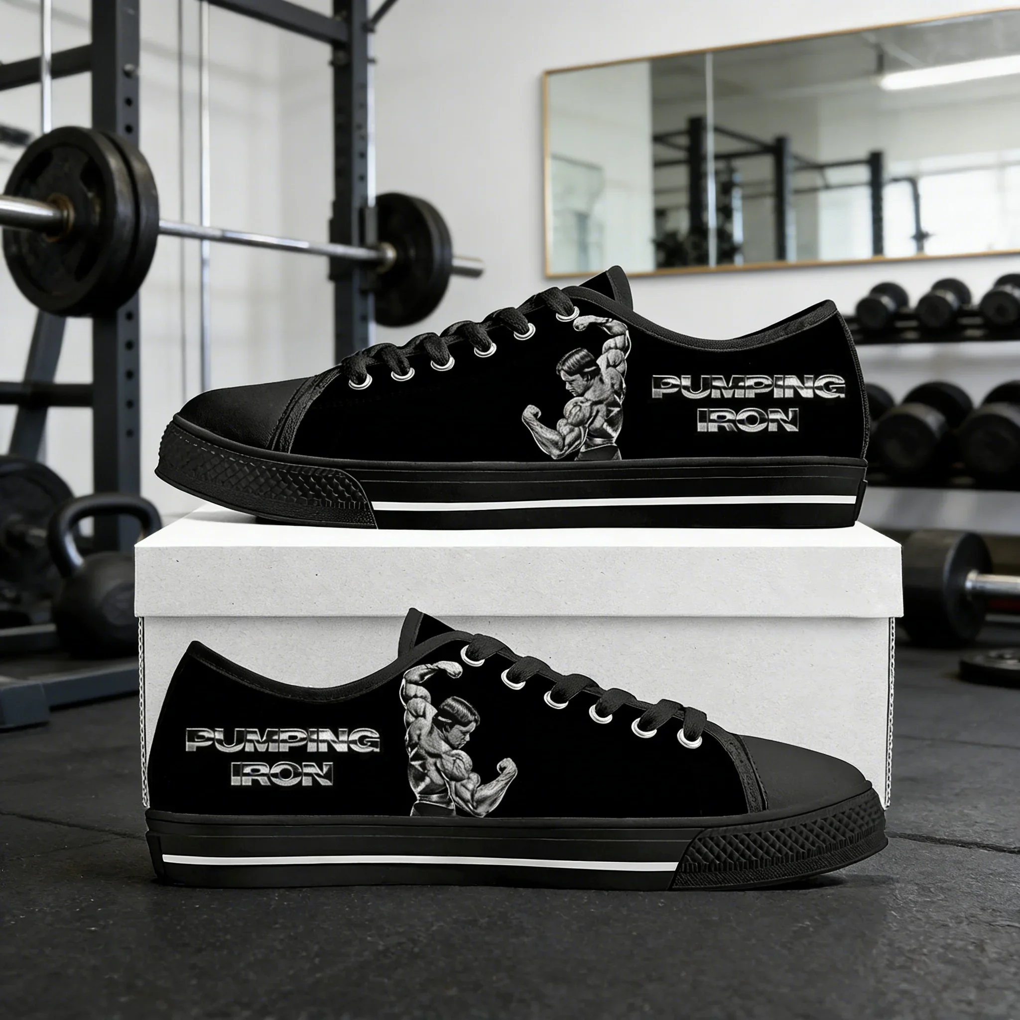 Arnold Schwarzenegger Bodybuilder Low Top Canvas Sneakers, Customizable Casual Shoes for Men & Women
Arnold Schwarzenegger Bodybuilder Low Top Canvas Sneakers, Customizable Casual Shoes for Men & Women