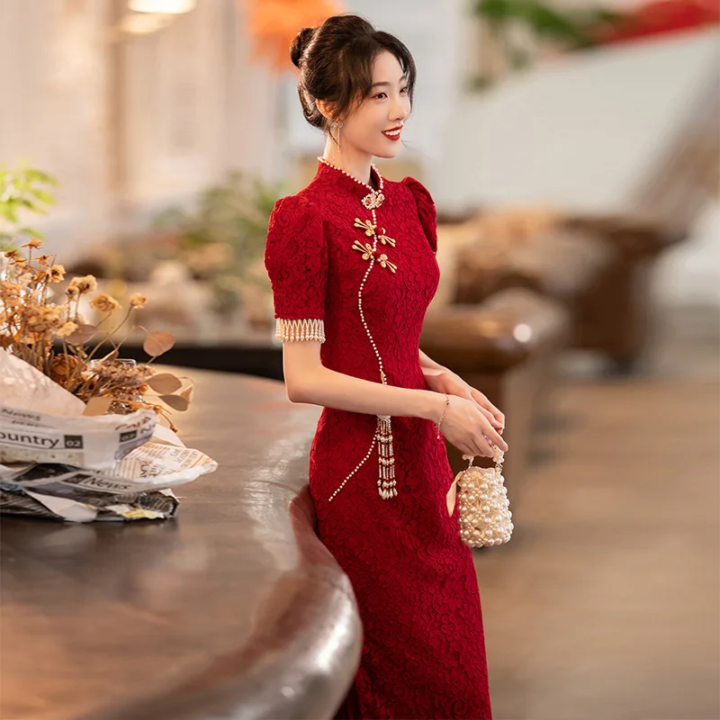 Chinese Sle Wedding Dr Red Wine Color Engagement Ceremony Evening Gown Faionable Cusizable Bride Dr
Chinese Sle Wedding Dr Red Wine Color Engagement Ceremony Evening Gown Faionable Cusizable Bride Dr