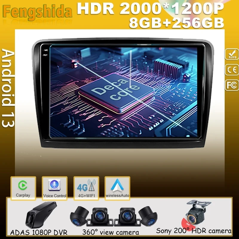 Car Video Android For Skoda Superb 2 B6 2008 - 2015 Auto Radio No 2din Player Touchscreen Head Unit 7862 Navigation Bluetooth 5G
Car Video Android For Skoda Superb 2 B6 2008 - 2015 Auto Radio No 2din Player Touchscreen Head Unit 7862 Navigation Bluetooth 5G