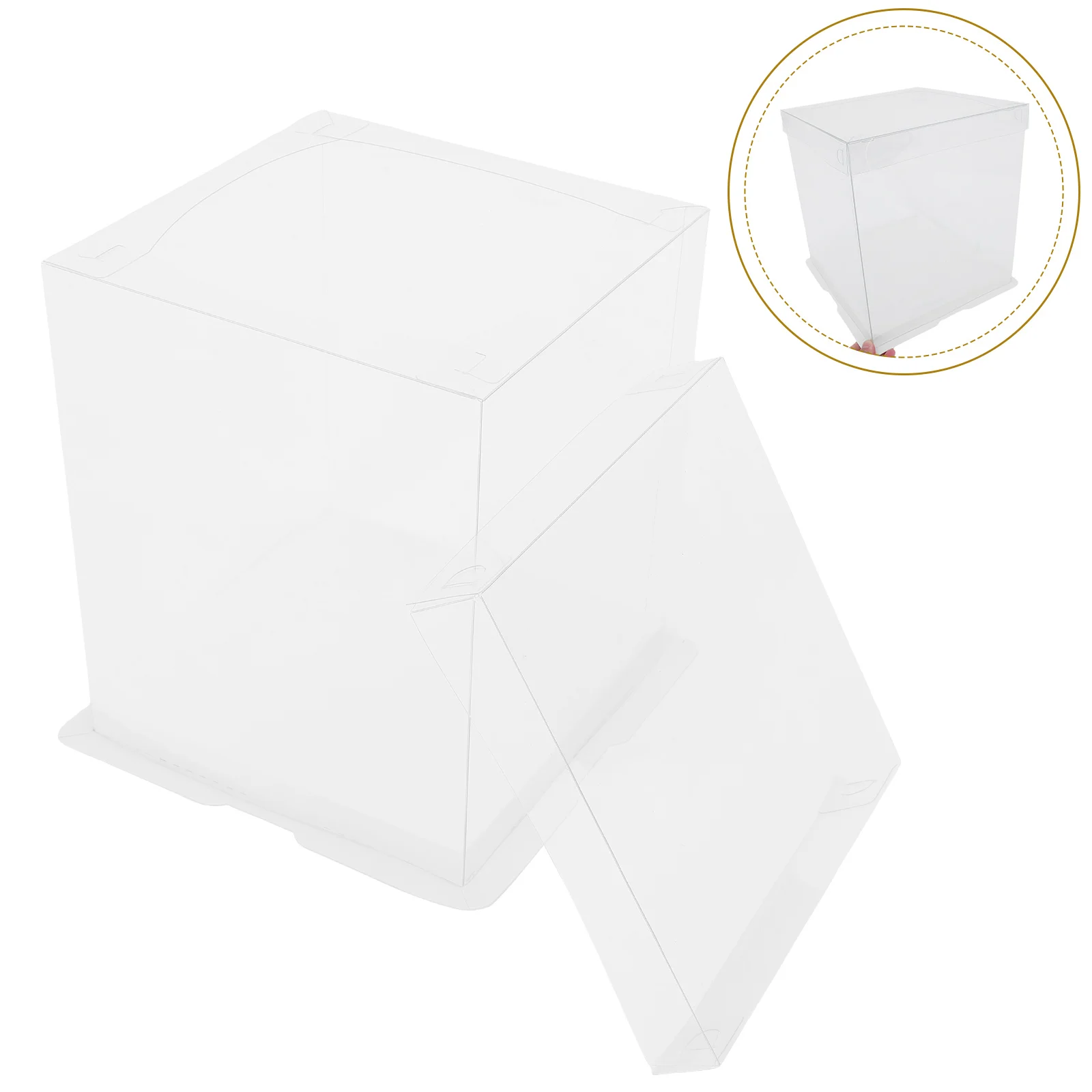 3 Pcs Clear Cake Boxes Transparent Lid White Base Treat Containers for Birthday Wedding Dessert Packaging Elegant
3 Pcs Clear Cake Boxes Transparent Lid White Base Treat Containers for Birthday Wedding Dessert Packaging Elegant
