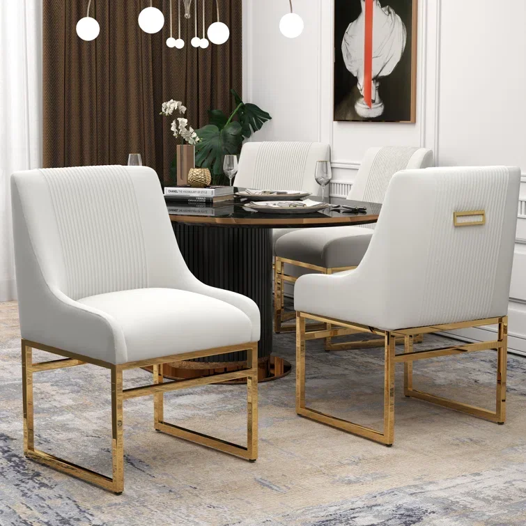 For Modern Stainless Steel Tufted Velvet Upholstered Side Chair Dining Room Chair Restaurant Chair for Hotel Cafe Furniture
For Modern Stainless Steel Tufted Velvet Upholstered Side Chair Dining Room Chair Restaurant Chair for Hotel Cafe Furniture
