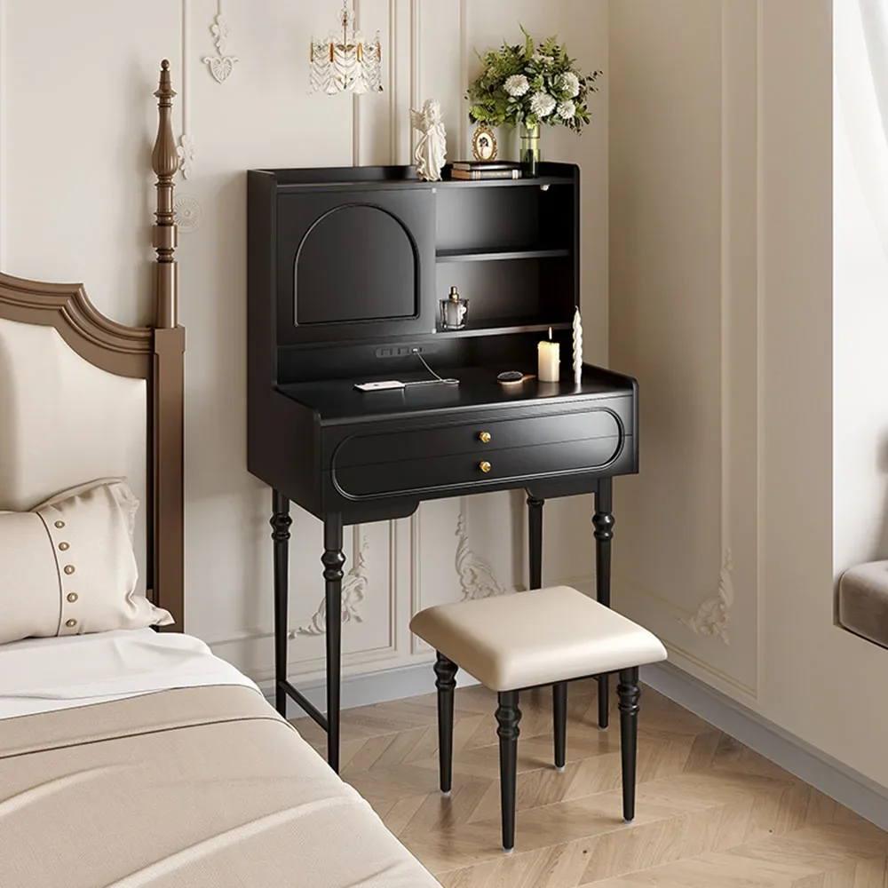 Nordic Black Dressing Table Luxury Vintage Unique Mid Century Dressing Table Modern Designer Schminktisch Home Furniture
Nordic Black Dressing Table Luxury Vintage Unique Mid Century Dressing Table Modern Designer Schminktisch Home Furniture