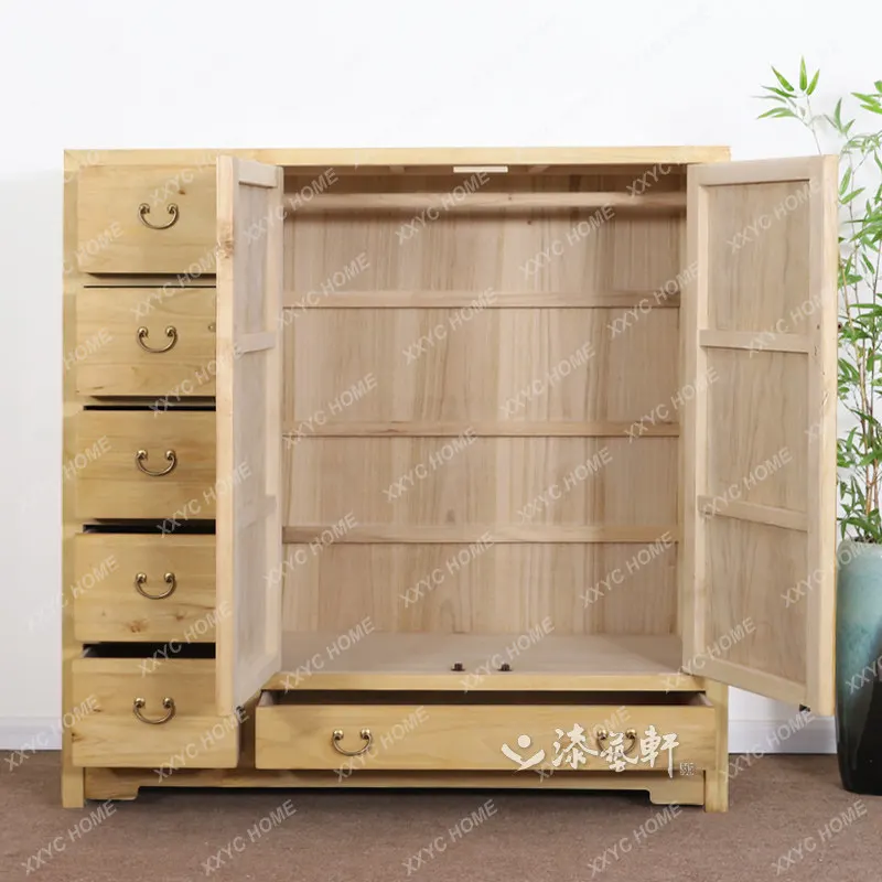 Raw wood chinoiserie camphor wood wardrobe double three doors kids bedroom drawer multifunctional storage low cabinet
Raw wood chinoiserie camphor wood wardrobe double three doors kids bedroom drawer multifunctional storage low cabinet