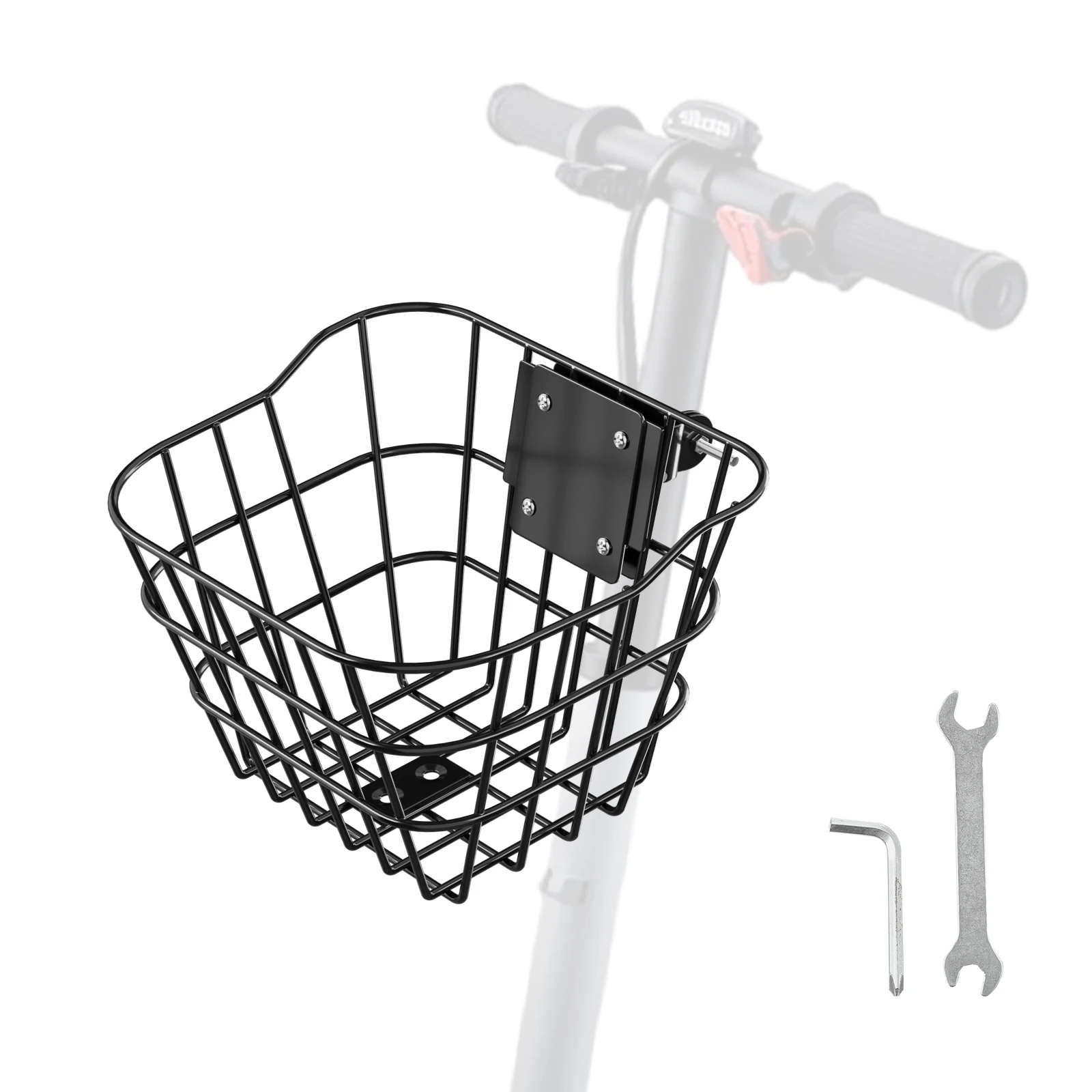 SucceBuy Front Bike Basket Electric Scooter Basket - Max Bearing 20 lbs Construct from Solid Steel Kids / Adults Bicycle Basket
SucceBuy Front Bike Basket Electric Scooter Basket - Max Bearing 20 lbs Construct from Solid Steel Kids / Adults Bicycle Basket