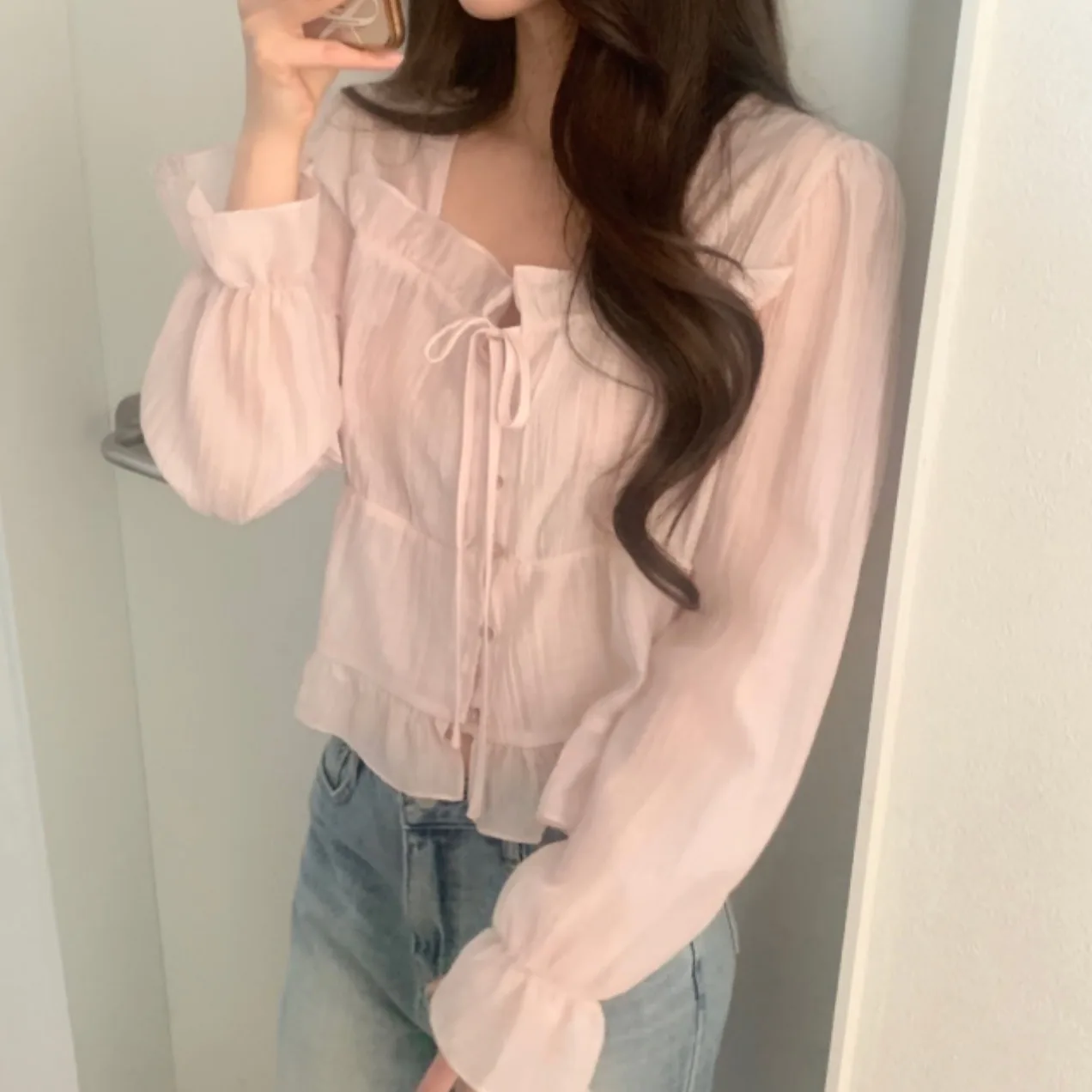 Sweet Lace Trim Gentle Style Shirt Spring Summer New Arrival Women's Fashion Breathable Skin-Friendly Korean Style Blouse
Sweet Lace Trim Gentle Style Shirt Spring Summer New Arrival Women's Fashion Breathable Skin-Friendly Korean Style Blouse