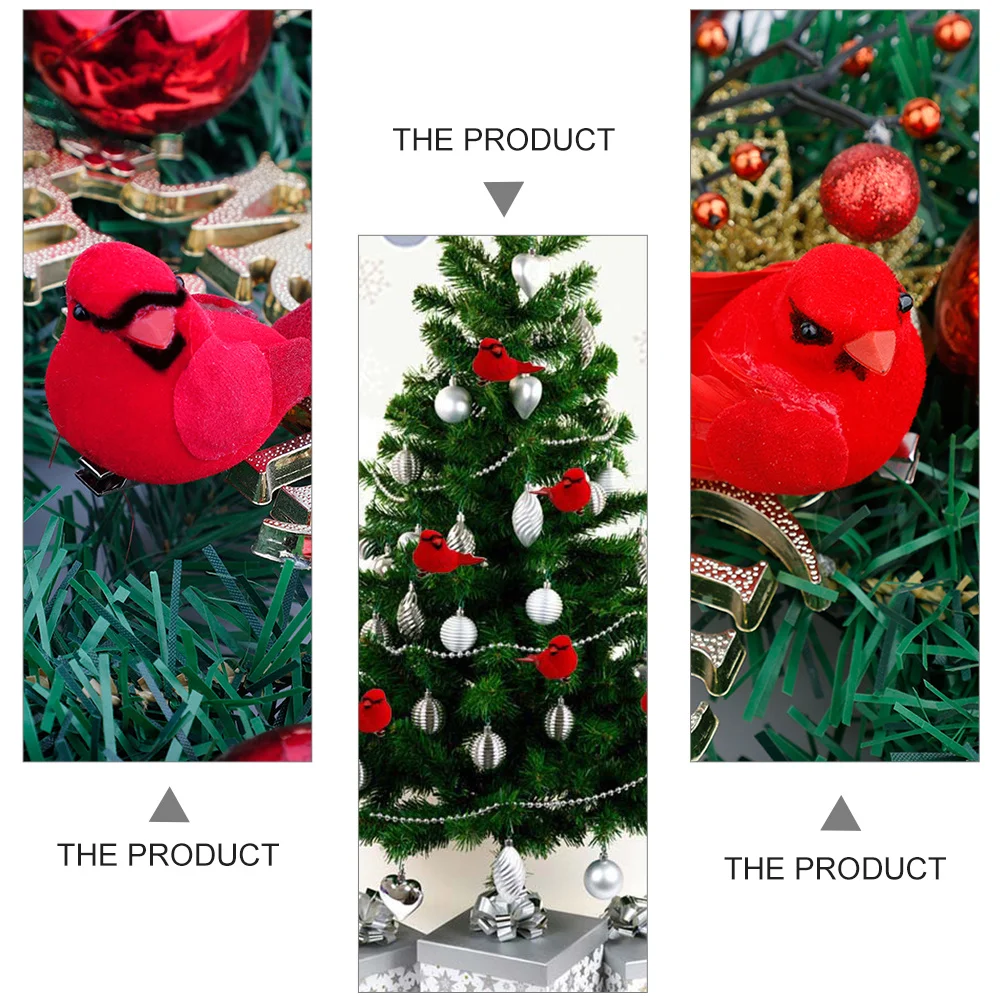 10pcs Christmas Tree Decoration Red Cardinal Birds Hanging Ornaments For Yard Garden Porch Xmas Party Decor Simulation
10pcs Christmas Tree Decoration Red Cardinal Birds Hanging Ornaments For Yard Garden Porch Xmas Party Decor Simulation