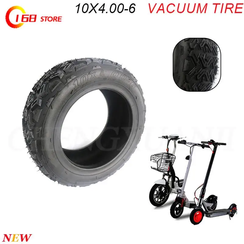 High performance 10x4.00-6 tubeless tires Thick rubber tires for electric bicycle ATV off-road vacuum tire accessories
High performance 10x4.00-6 tubeless tires Thick rubber tires for electric bicycle ATV off-road vacuum tire accessories