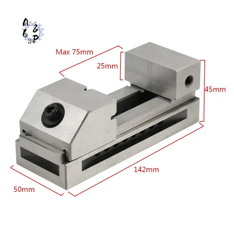 A68P-QKG50 High Precision Machine Vise 2 Inch Fast Moving CNC Gad Tongs Plain For Surface Grinding Milling EDM Machine
A68P-QKG50 High Precision Machine Vise 2 Inch Fast Moving CNC Gad Tongs Plain For Surface Grinding Milling EDM Machine