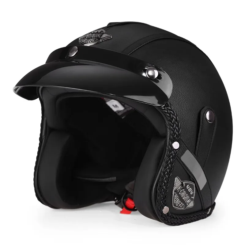 Retro cruise Motorcycle Helmet Neutral Seasonal Universal Electric Motorcycle HalfHelmet 3/4 Helmet Motorcycle Riding Safety
Retro cruise Motorcycle Helmet Neutral Seasonal Universal Electric Motorcycle HalfHelmet 3/4 Helmet Motorcycle Riding Safety