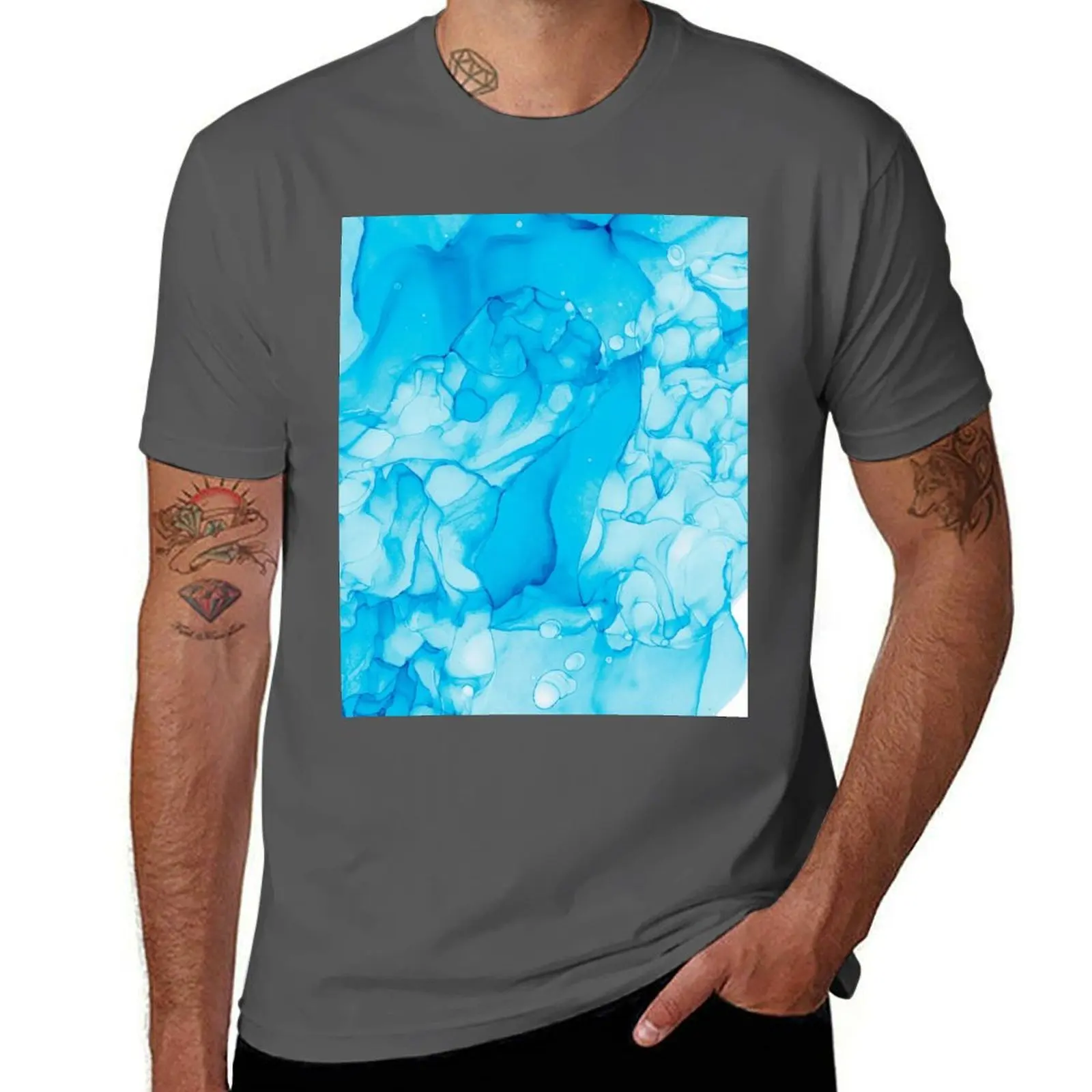 Light Blue Abstract 214 Modern Alcohol Ink Painting by Herzart T-Shirt cotton t shirt man t shirts for man cotton soft T-Shirt
Light Blue Abstract 214 Modern Alcohol Ink Painting by Herzart T-Shirt cotton t shirt man t shirts for man cotton soft T-Shirt