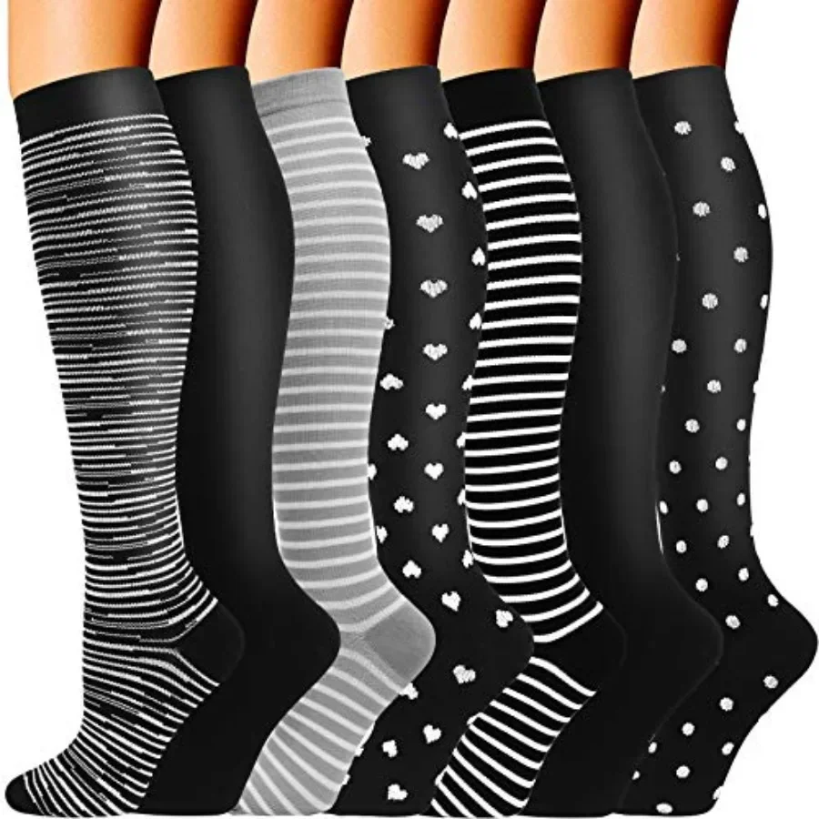 7 Pairs Copper Compression Socks for Men Women 20-30 mmHg Knee High Stockings Best Support for Sports
7 Pairs Copper Compression Socks for Men Women 20-30 mmHg Knee High Stockings Best Support for Sports