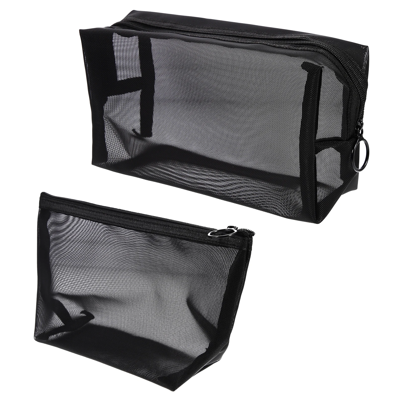 2Pcs Black Mesh Storage Bag Large Capacity Makeup Organizer Toiletry Pouch Durable Travel Accessories For Men Women
2Pcs Black Mesh Storage Bag Large Capacity Makeup Organizer Toiletry Pouch Durable Travel Accessories For Men Women
