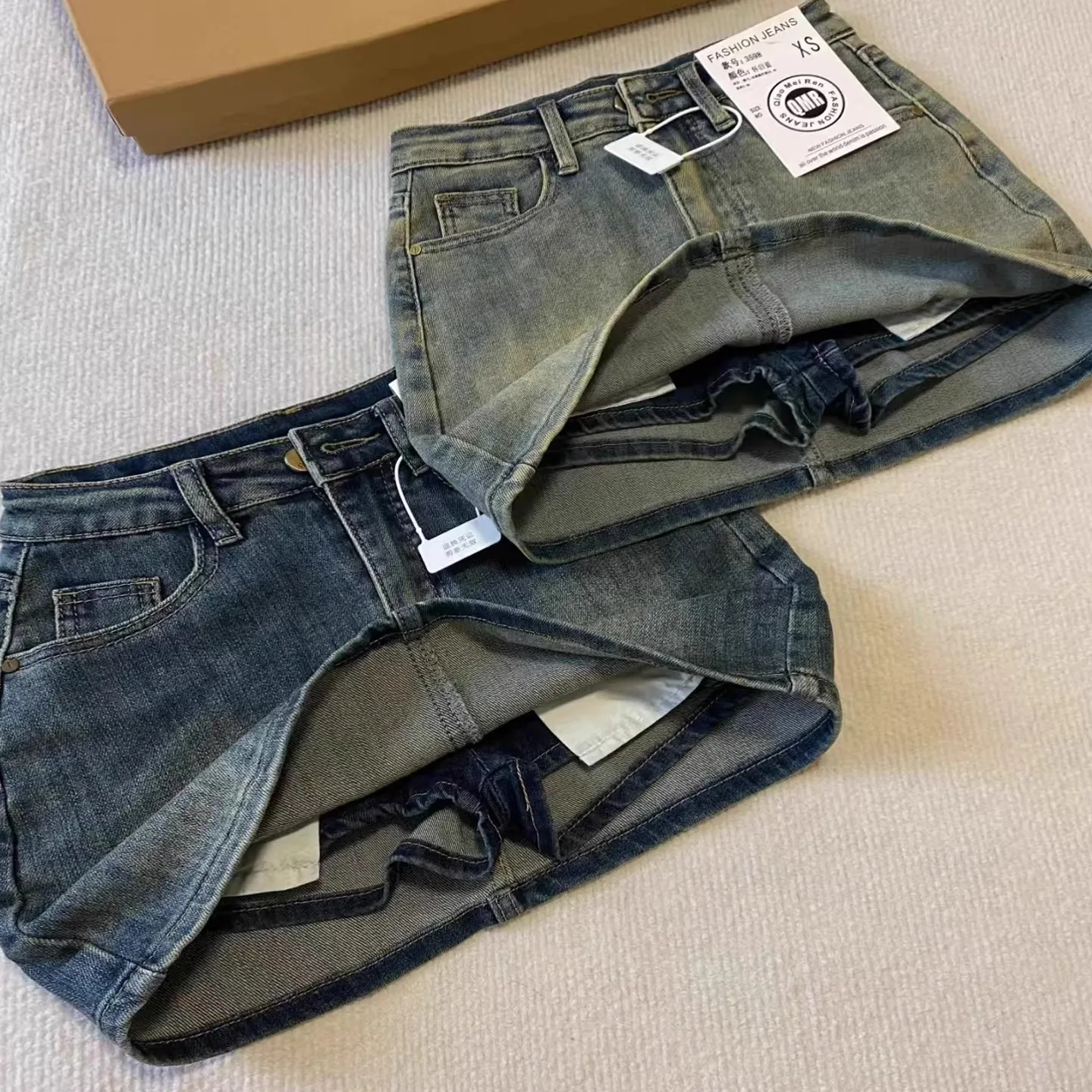 High Waist Denim Skirt Women's Summer Elastic Slimming Loose A-Line Short Skirt Retro Style Commute Korean Version
High Waist Denim Skirt Women's Summer Elastic Slimming Loose A-Line Short Skirt Retro Style Commute Korean Version