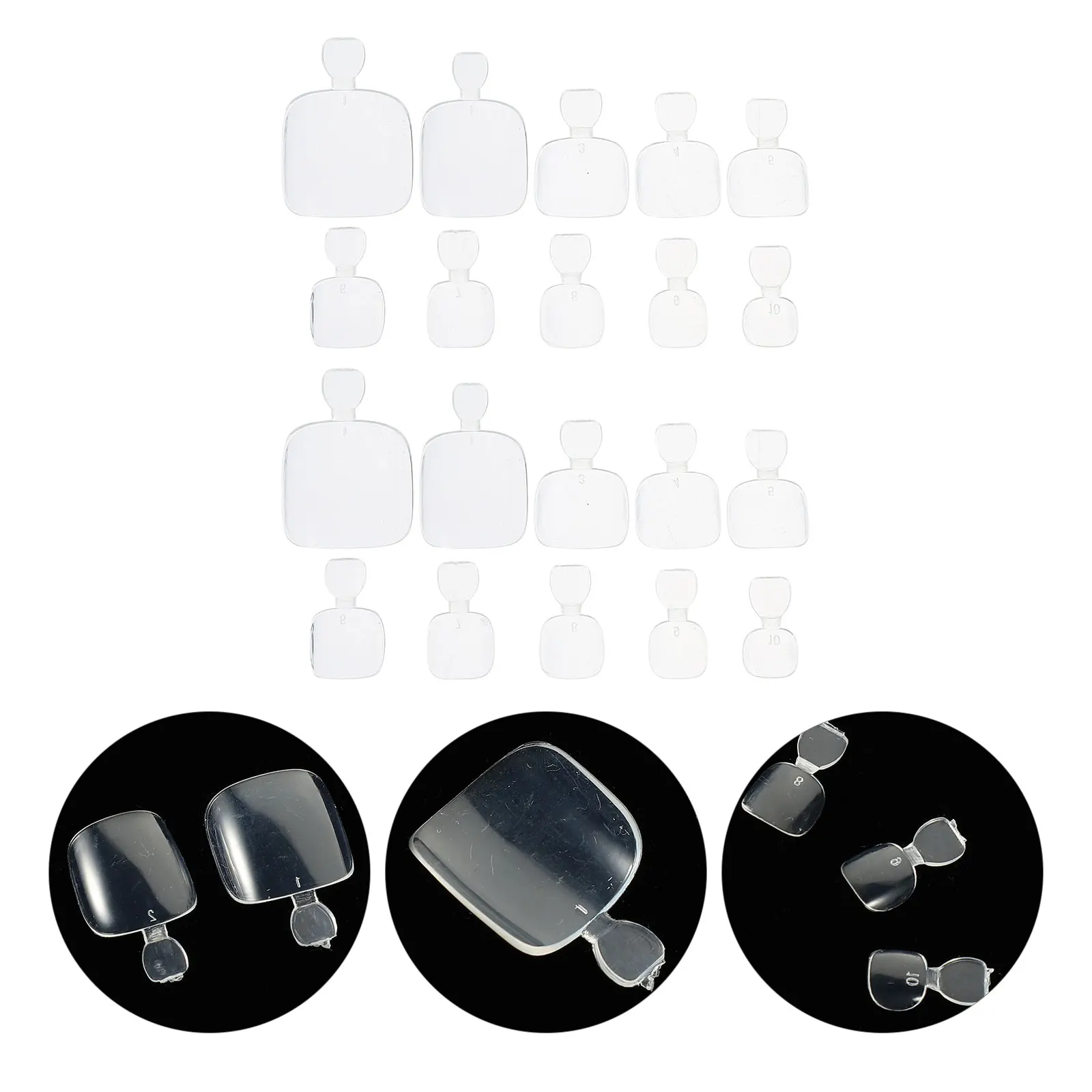 500 Pcs False Toenails Nail Supplies Transparent Artificial Nails Feet Tips DIY Decor Wedding Dating Holidays Festivals
500 Pcs False Toenails Nail Supplies Transparent Artificial Nails Feet Tips DIY Decor Wedding Dating Holidays Festivals