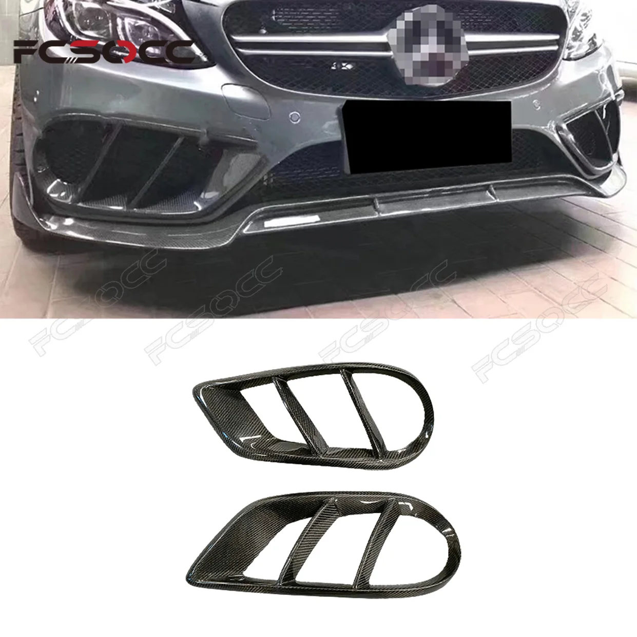 Real Carbon Fiber Front Bumper Air Vent Outlet Cover Trim Mesh Grill for Mercedes Benz W205 C Class C180 C200 2015-2018
Real Carbon Fiber Front Bumper Air Vent Outlet Cover Trim Mesh Grill for Mercedes Benz W205 C Class C180 C200 2015-2018